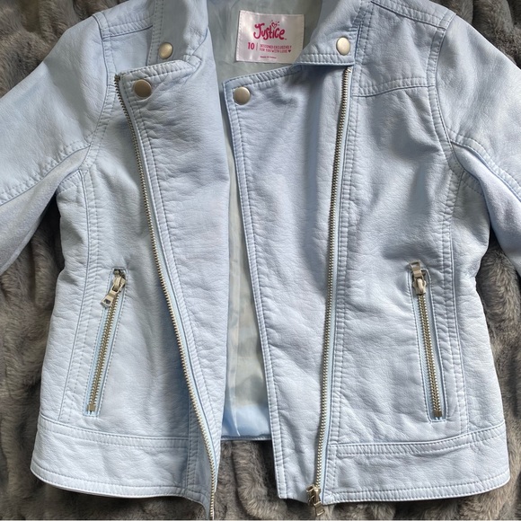 Justice Faux Leather Jacket - Picture 4 of 11